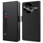 For Xiaomi Poco F7 Pro 5G / Redmi K80 5G Case Stand PU Leather Phone Cover Card Holder Mirror