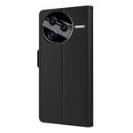 For Xiaomi Poco F7 Pro 5G / Redmi K80 5G Case Stand PU Leather Phone Cover Card Holder Mirror