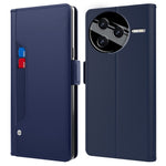 For Xiaomi Poco F7 Pro 5G / Redmi K80 5G Case Stand PU Leather Phone Cover Card Holder Mirror