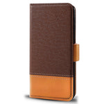 For Xiaomi Poco F7 Pro 5G / Redmi K80 5G Case Color Splicing PU Leather Wallet Phone Cover