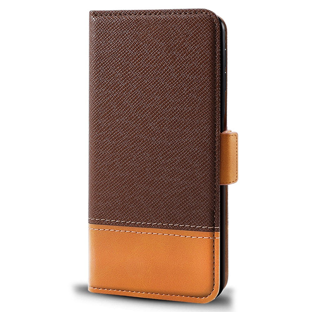 For Xiaomi Poco F7 Pro 5G / Redmi K80 5G Case Color Splicing PU Leather Wallet Phone Cover