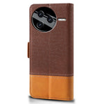 For Xiaomi Poco F7 Pro 5G / Redmi K80 5G Case Color Splicing PU Leather Wallet Phone Cover