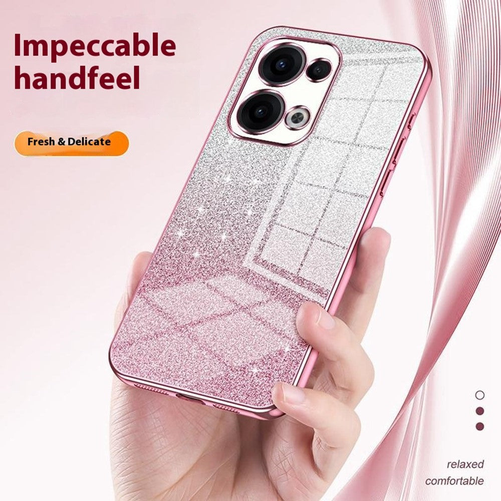 For Oppo Reno13 5G (Global) Case Electroplating Gradient Glitter TPU Phone Cover