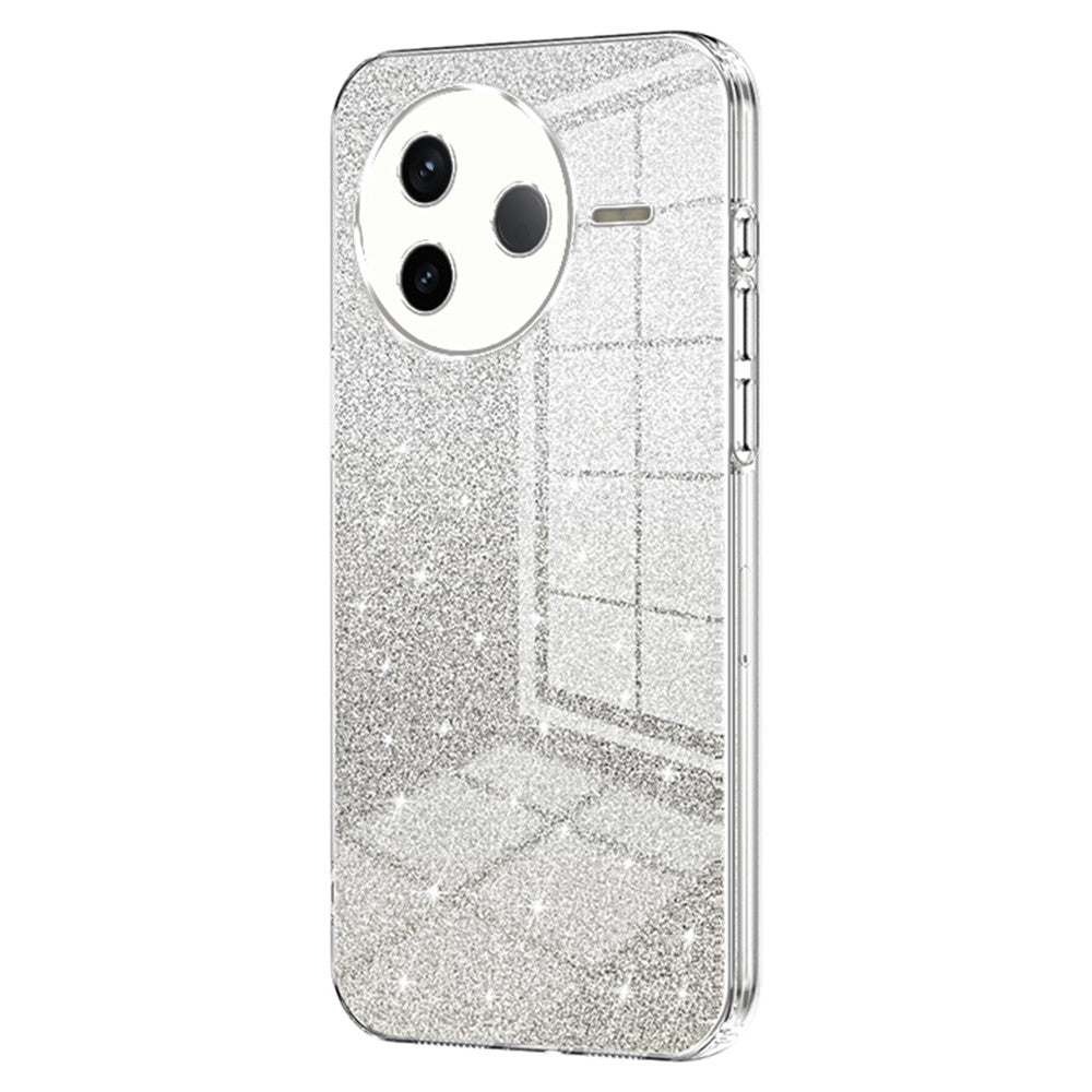 For Xiaomi Poco F7 Pro 5G / Redmi K80 5G Case Electroplating Gradient Glitter TPU Phone Cover