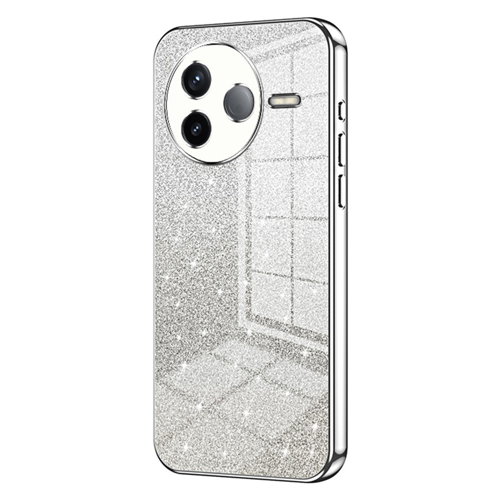 For Xiaomi Poco F7 Pro 5G / Redmi K80 5G Case Electroplating Gradient Glitter TPU Phone Cover