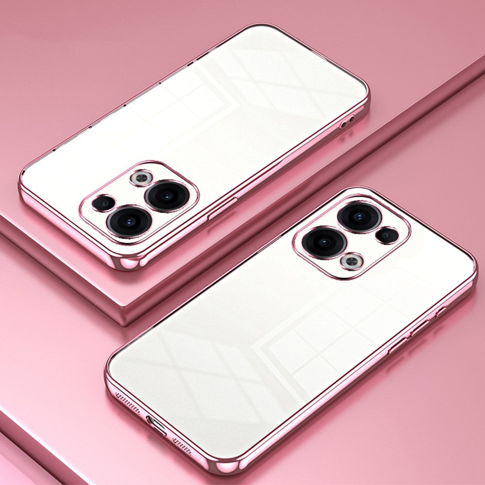 For Oppo Reno13 5G (Global) Case Electroplating Frame Soft TPU Phone Cover