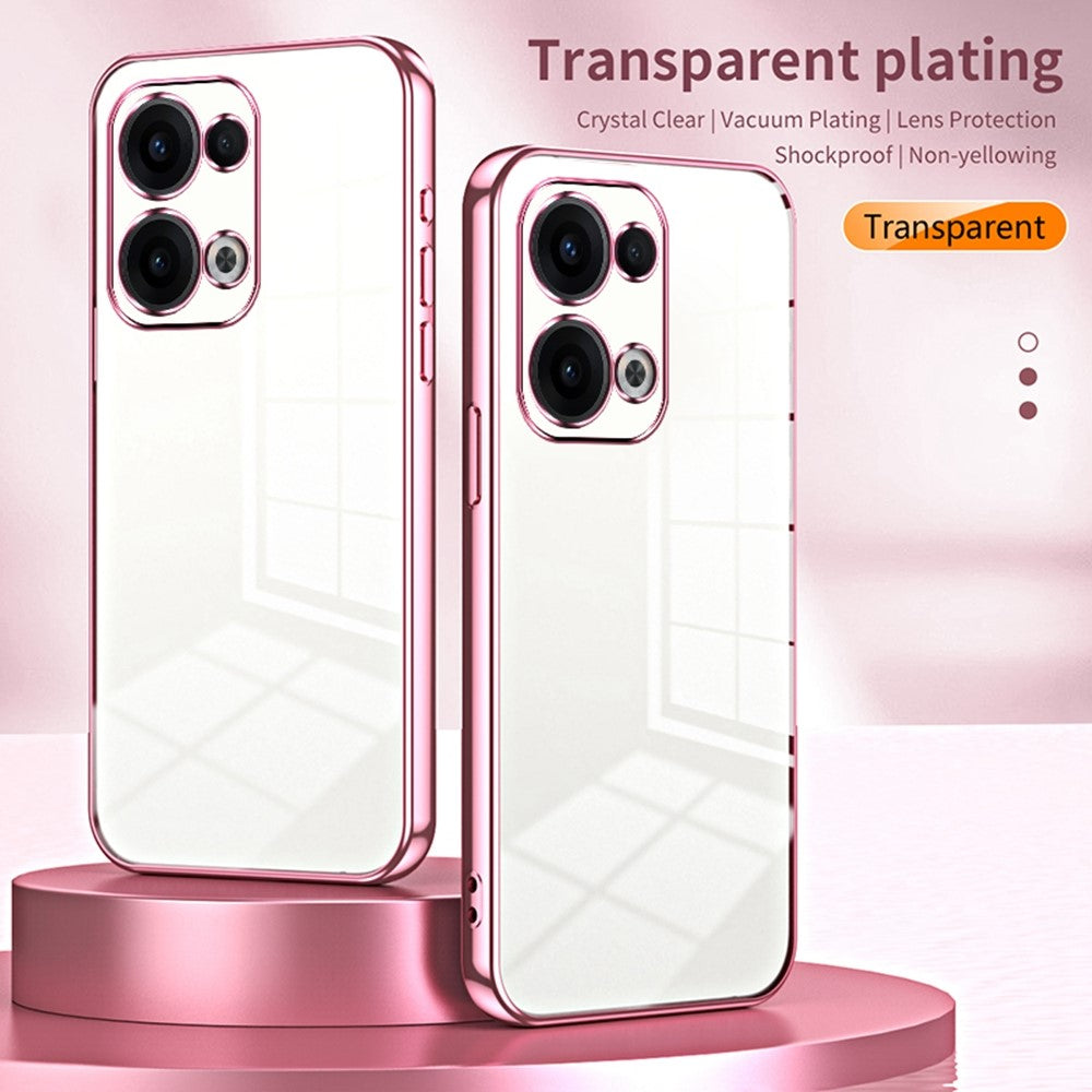 For Oppo Reno13 5G (Global) Case Electroplating Frame Soft TPU Phone Cover