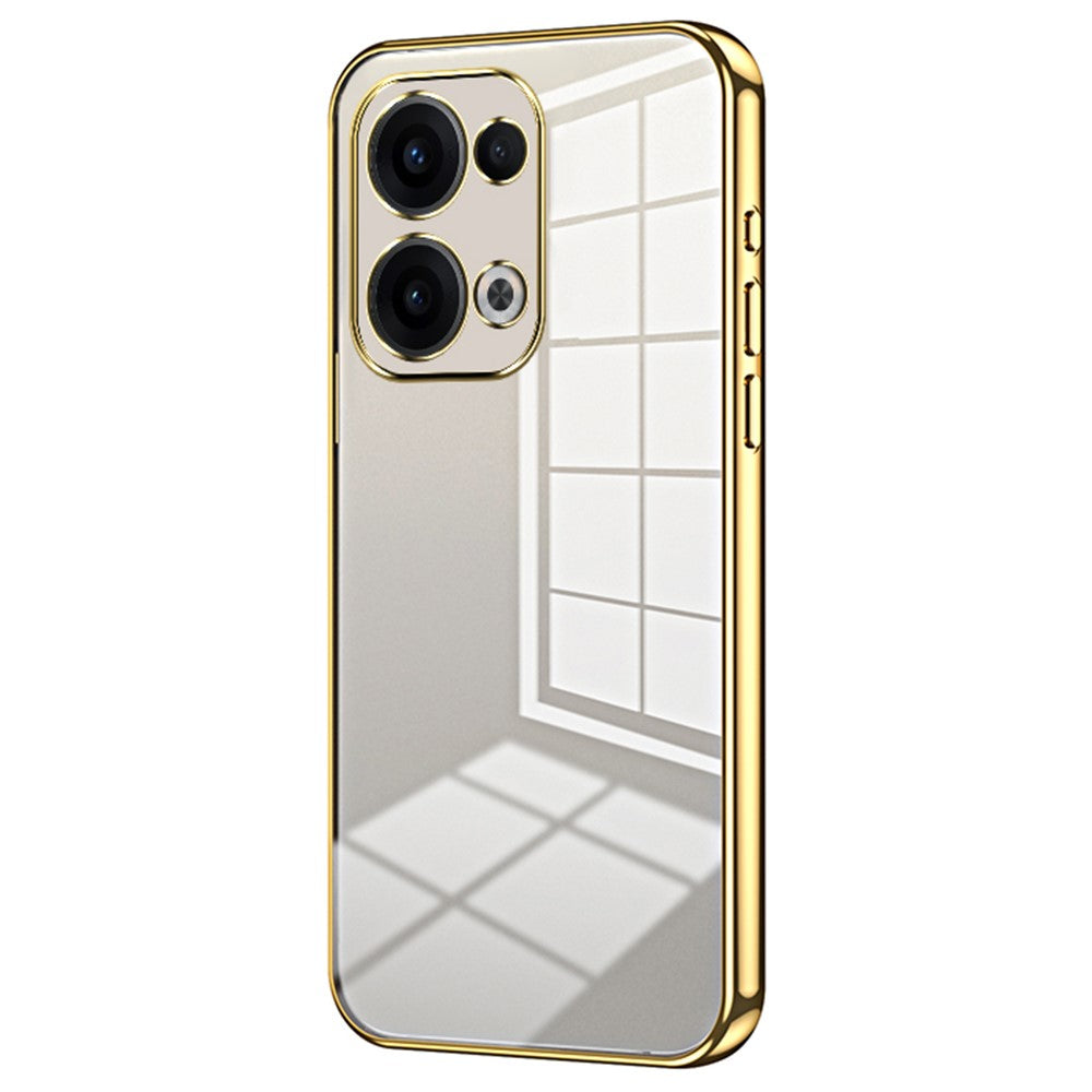 For Oppo Reno13 5G (Global) Case Electroplating Frame Soft TPU Phone Cover