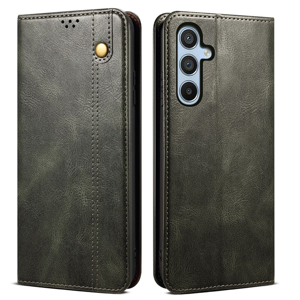 For Samsung Galaxy A26 5G Case Crazy Horse Texture Waxy Leather Wallet Stand Phone Cover