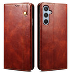For Samsung Galaxy A26 5G Case Crazy Horse Texture Waxy Leather Wallet Stand Phone Cover