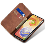 For Samsung Galaxy A26 5G Case Jeans Cloth Texture Anti-Scratch Leather Stand Phone Cover