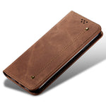 For Samsung Galaxy A26 5G Case Jeans Cloth Texture Anti-Scratch Leather Stand Phone Cover