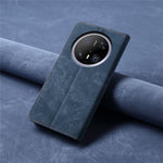 For Huawei Mate 70 Pro / Mate 70 Pro+ Case Jeans Cloth Texture Anti-Scratch Leather Stand Phone Cover