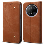 For Huawei Mate 70 Pro / Mate 70 Pro+ Case Jeans Cloth Texture Anti-Scratch Leather Stand Phone Cover
