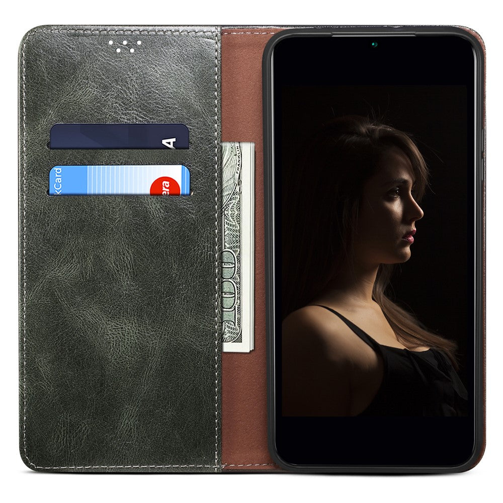 For Huawei Mate 70 Case Crazy Horse Texture Waxy Leather Wallet Stand Phone Cover