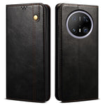 For Huawei Mate 70 Case Crazy Horse Texture Waxy Leather Wallet Stand Phone Cover