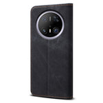 For Huawei Mate 70 Case Jeans Cloth Texture Anti-Scratch Leather Stand Phone Cover