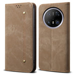 For Huawei Mate 70 Case Jeans Cloth Texture Anti-Scratch Leather Stand Phone Cover
