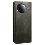For Xiaomi Poco F7 Pro 5G / Redmi K80 5G Case Crazy Horse Texture Waxy Leather Wallet Stand Phone Cover