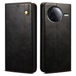 For Xiaomi Poco F7 Pro 5G / Redmi K80 5G Case Crazy Horse Texture Waxy Leather Wallet Stand Phone Cover