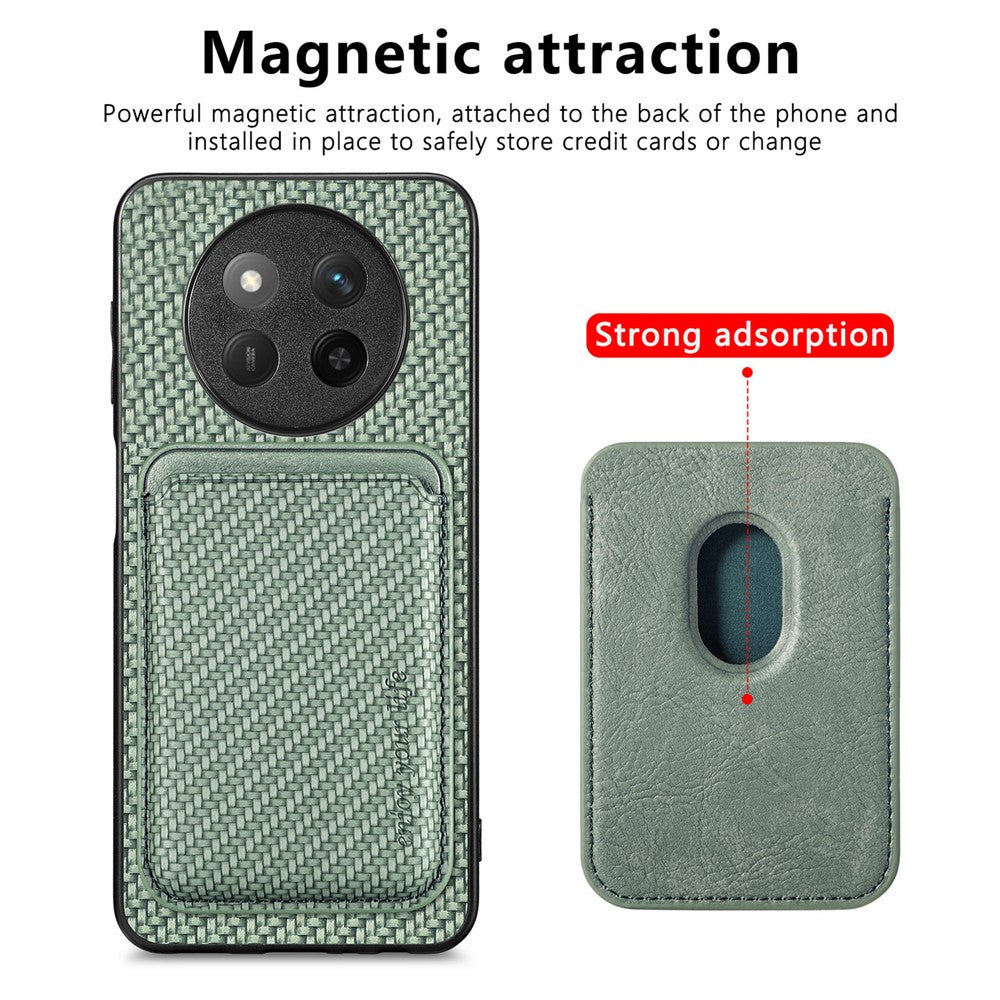 For Honor Magic7 Lite 5G / X9c 5G / X60 Pro 5G Case Magnetic Detachable Card Holder Phone Back Cover