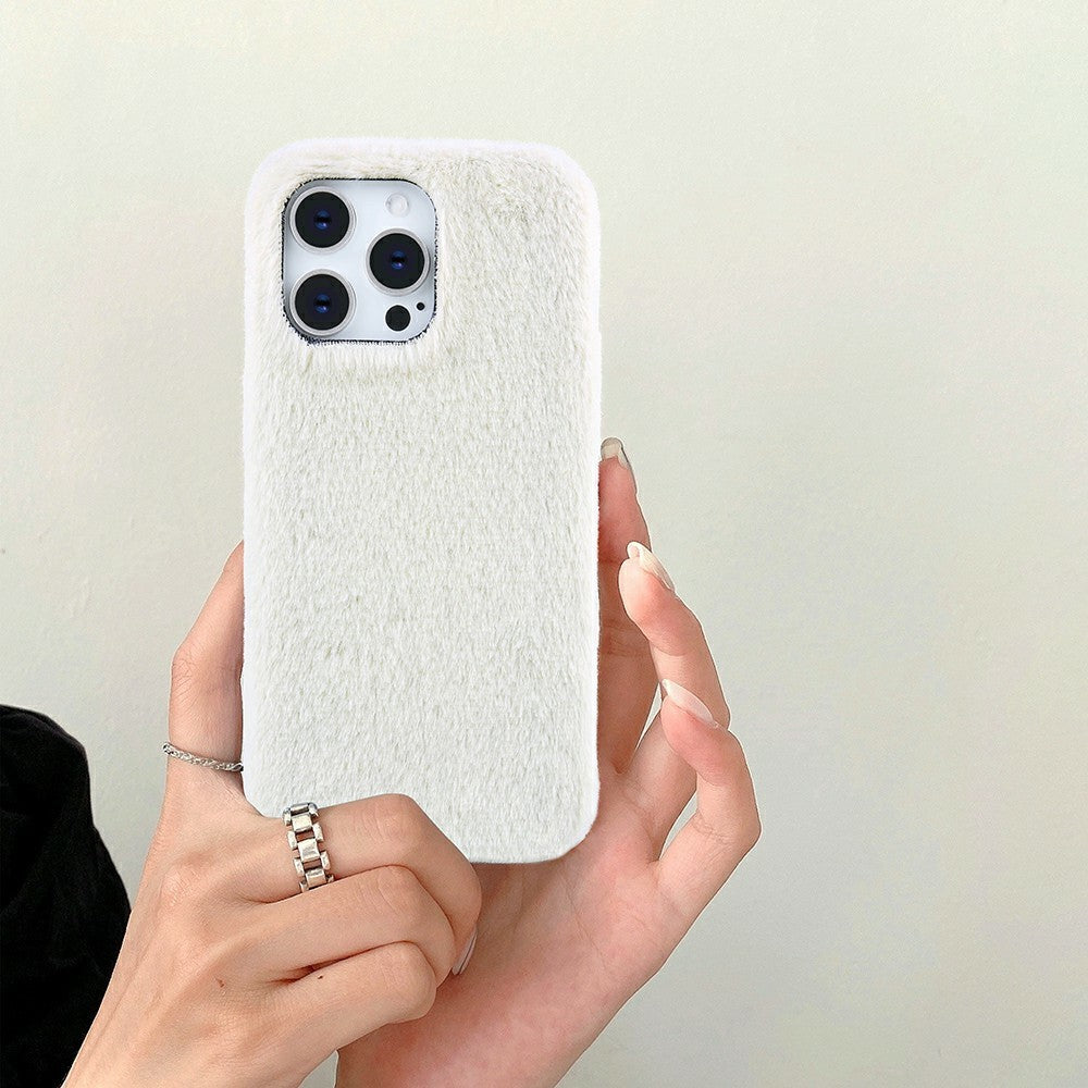 För iPhone 14 Pro Fodral Jade Fox Sammet Läder + PET Telefonskydd