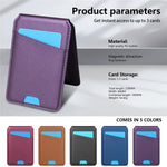 Til Samsung Galaxy A55 5G Magnetisk Etui Aftagelig Kortholder Støtteben Læder Bagcover