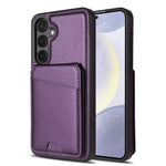 Til Samsung Galaxy A55 5G Magnetisk Etui Aftagelig Kortholder Støtteben Læder Bagcover