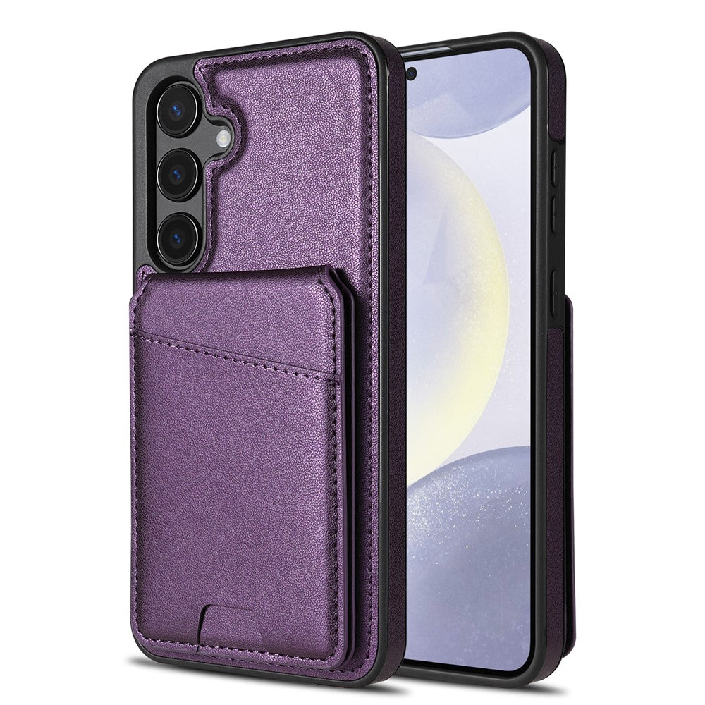 Til Samsung Galaxy A55 5G Magnetisk Etui Aftagelig Kortholder Støtteben Læder Bagcover