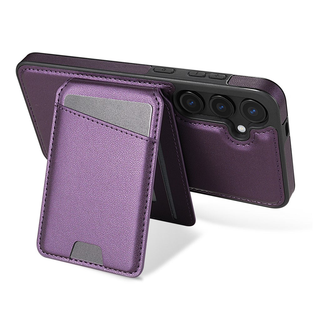 Til Samsung Galaxy A55 5G Magnetisk Etui Aftagelig Kortholder Støtteben Læder Bagcover