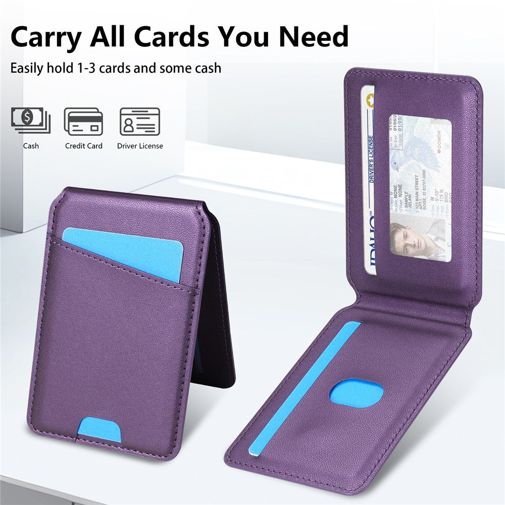 Til Samsung Galaxy A55 5G Magnetisk Etui Aftagelig Kortholder Støtteben Læder Bagcover