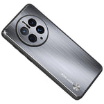 For Huawei Mate 50 Pro 4G Phone Case Drop Protection TPU Brushed Aluminium Alloy Phone Back Shell Cover
