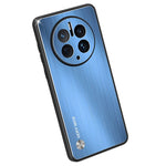 For Huawei Mate 50 Pro 4G Phone Case Drop Protection TPU Brushed Aluminium Alloy Phone Back Shell Cover