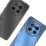 For Huawei Mate 50 Pro 4G Phone Case Drop Protection TPU Brushed Aluminium Alloy Phone Back Shell Cover