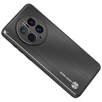 For Huawei Mate 50 Pro 4G Phone Case Drop Protection TPU Brushed Aluminium Alloy Phone Back Shell Cover