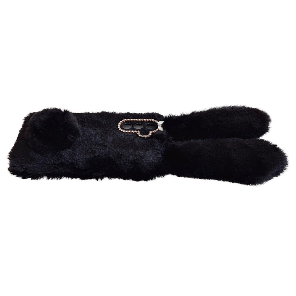 For Samsung Galaxy A36 5G Case Bunny Ears Furry Soft TPU Protective Phone Cover