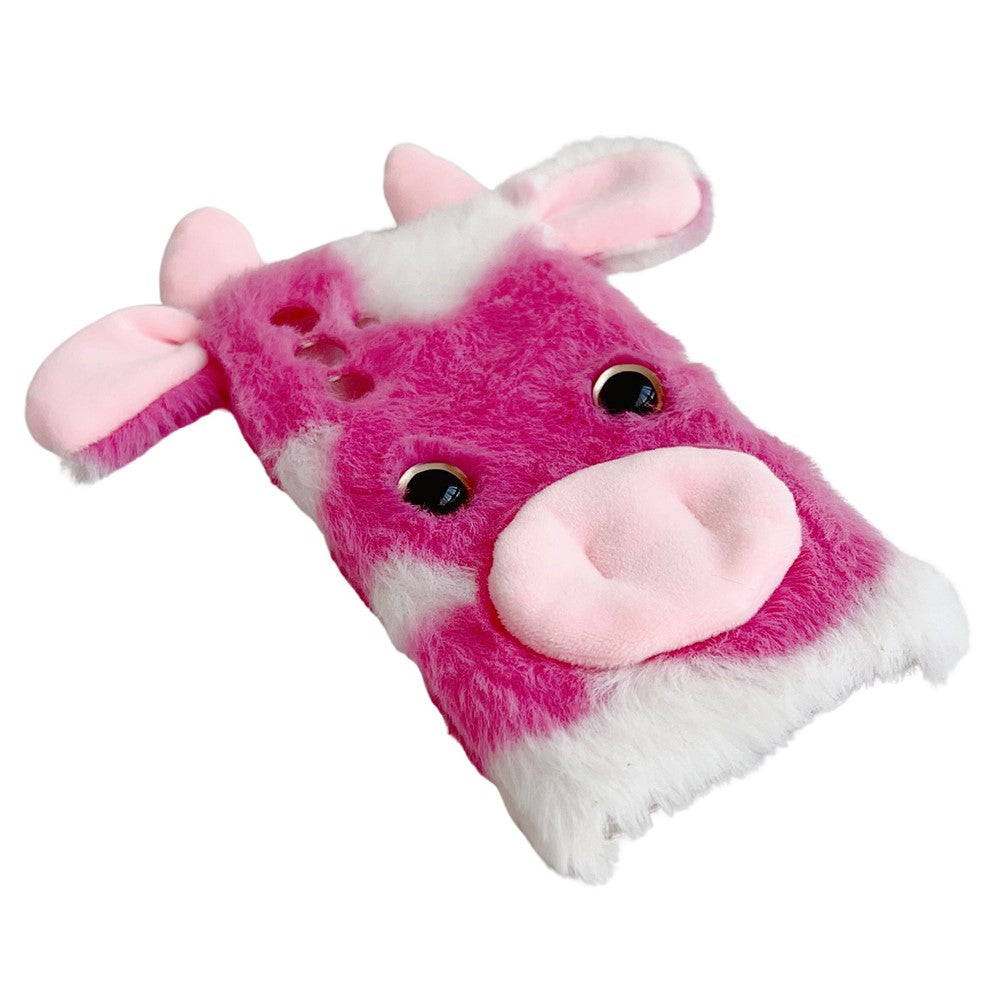 Til Samsung Galaxy A56 5G Cover Fluffy Cows Ear Blødt TPU Beskyttende Telefoncover