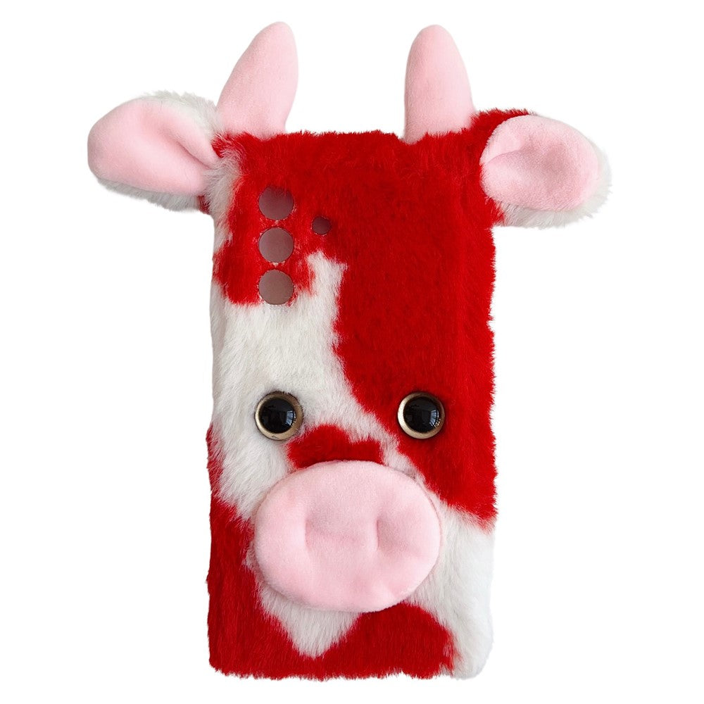 Til Samsung Galaxy A56 5G Cover Fluffy Cows Ear Blødt TPU Beskyttende Telefoncover