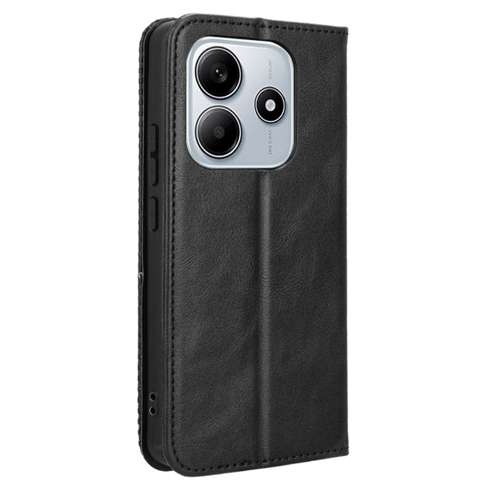 For Xiaomi Redmi Note 14 5G Leather Case Wallet Stand Retro Texture Phone Cover