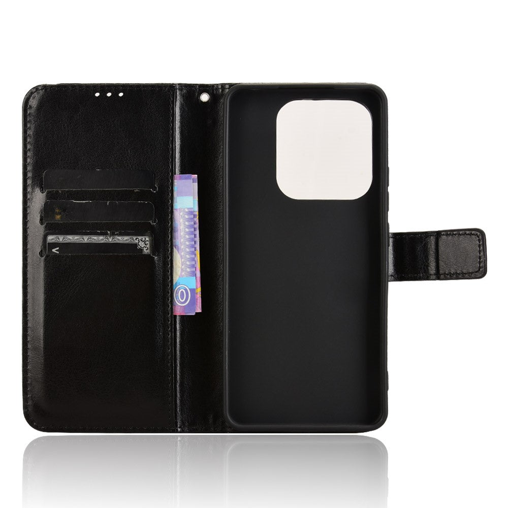 For Xiaomi Redmi Note 14 5G Case Crazy Horse Texture PU Leather Phone Wallet Cover