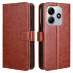 For Xiaomi Redmi Note 14 5G Case Crazy Horse Texture PU Leather Phone Wallet Cover