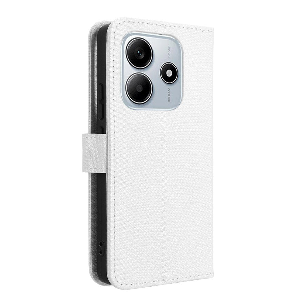 For Xiaomi Redmi Note 14 5G Case PU Leather Diamond Texture Wallet Phone Cover