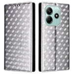 For Xiaomi Redmi Note 14 5G Wallet Case Rhombus Imprinted Leather Phone Cover