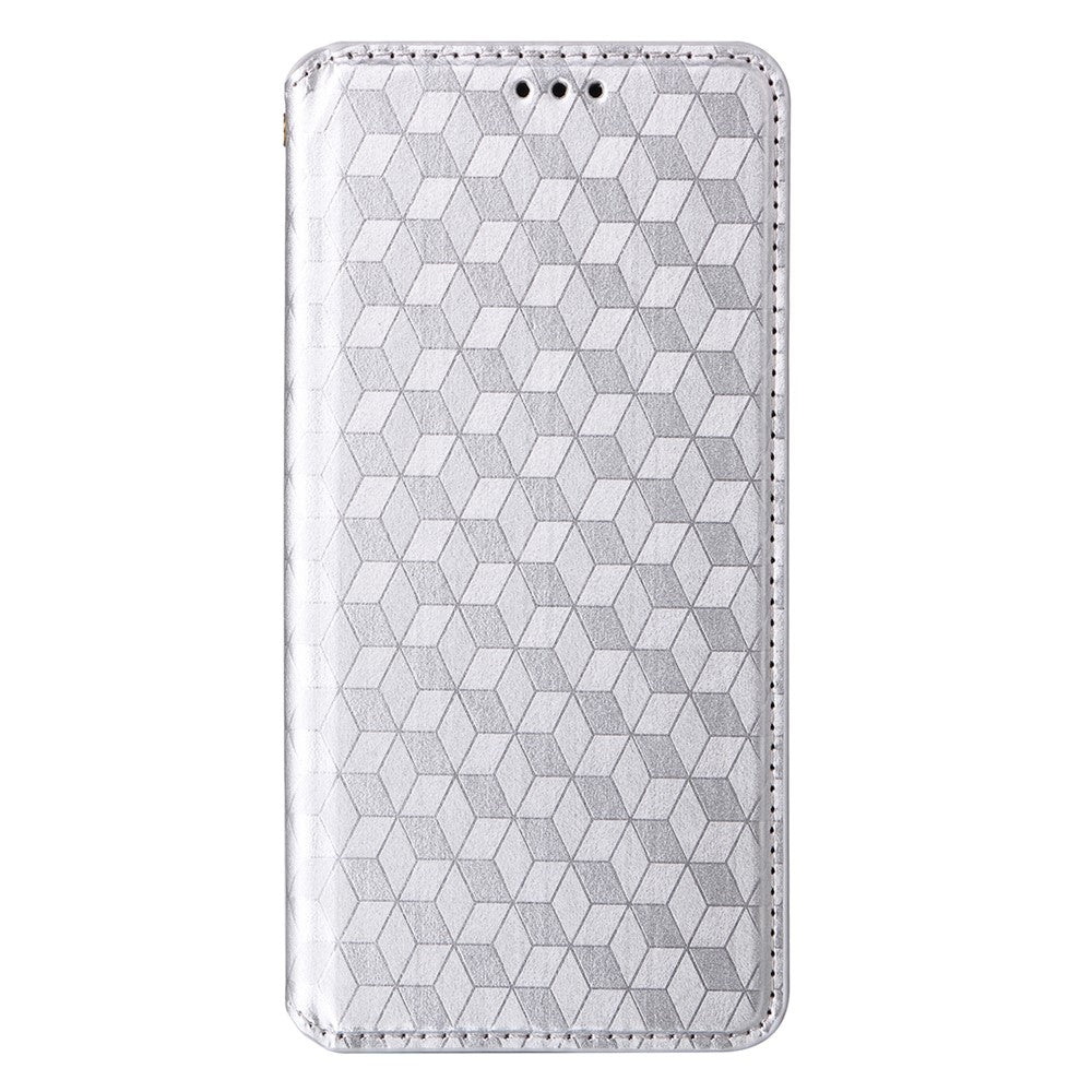 For Xiaomi Redmi Note 14 5G Wallet Case Rhombus Imprinted Leather Phone Cover