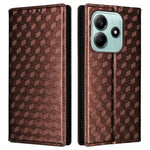 For Xiaomi Redmi Note 14 5G Wallet Case Rhombus Imprinted Leather Phone Cover