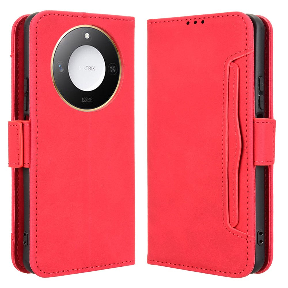 For Honor X9c Smart 5G / X60 5G Læder Cover Telefon Pung Etui med Flere Kortlommer