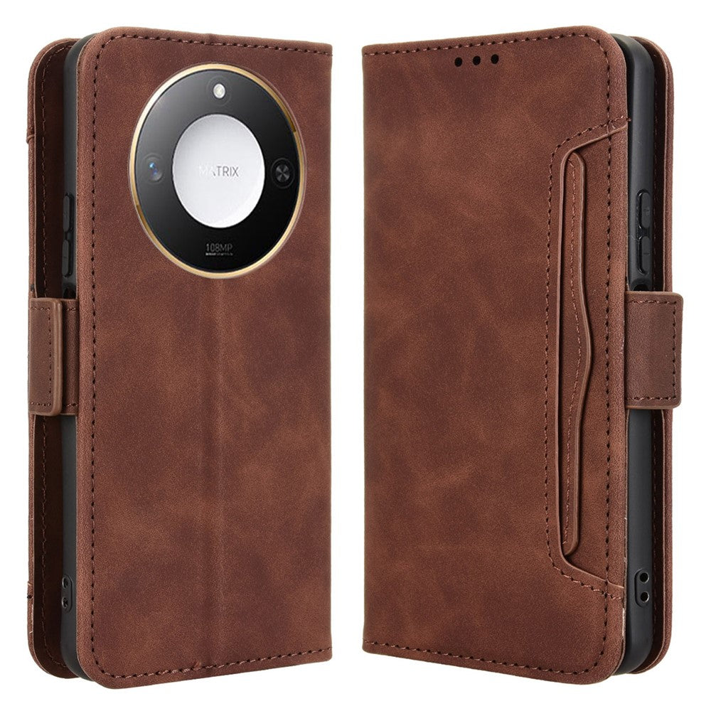 For Honor X9c Smart 5G / X60 5G Læder Cover Telefon Pung Etui med Flere Kortlommer