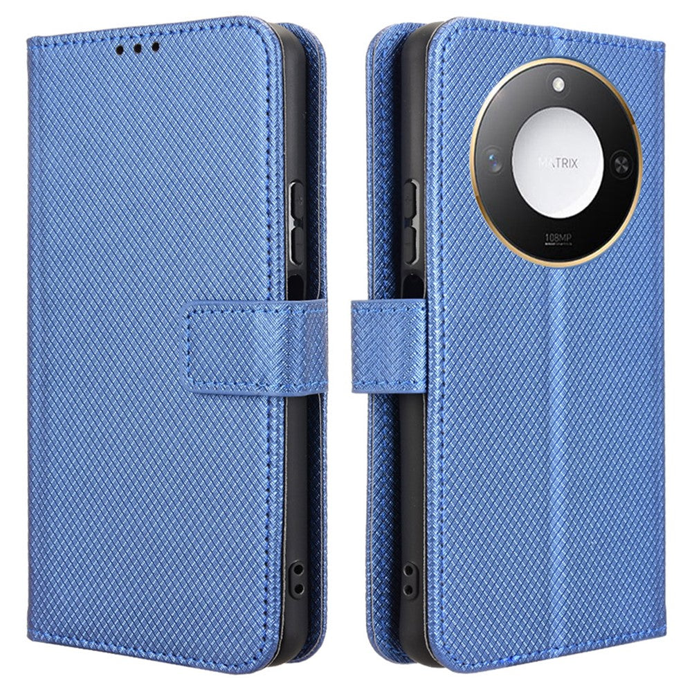 For Honor X60 5G / X9c Smart 5G Case PU Leather Diamond Texture Wallet Phone Cover