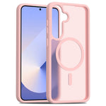 For Samsung Galaxy S25+ / S24+ Magnetic Case TPU Frame Acrylic Back Phone Cover Skin Touch