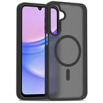 For Samsung Galaxy A16 5G / A16 4G Magnetic Case TPU Frame Acrylic Back Phone Cover Skin Touch